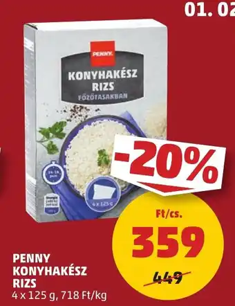 PENNY PENNY KONYHAKÉSZ RIZS 4 x 125 g ajánlat