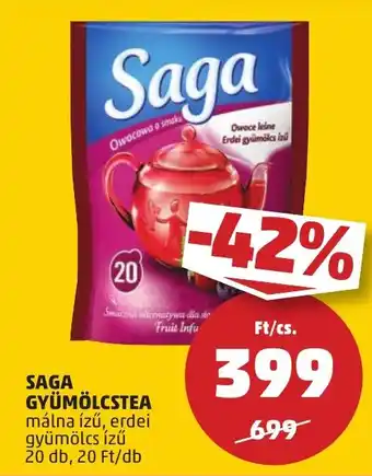PENNY SAGA GYÜMÖLCSTEA 20 db ajánlat
