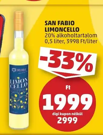 PENNY SAN FABIO LIMONCELLO 0,5 l ajánlat