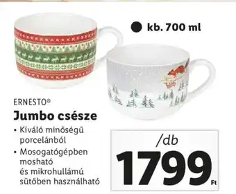 Lidl ERNESTO Jumbo csésze 1 db ajánlat