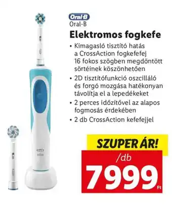 Lidl Oral-B Elektromos fogkefe 1 db ajánlat