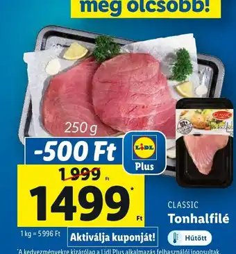 Lidl CLASSIC Tonhalfilé 250 g ajánlat