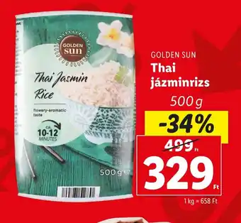 Lidl GOLDEN SUN Thai jázminrizs 500 g ajánlat