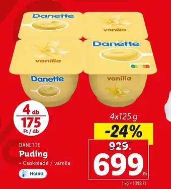 Lidl DANETTE Puding 4 x 125 g ajánlat