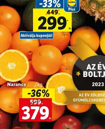 Lidl Narancs 1 kg ajánlat