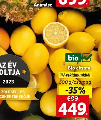 Lidl Bio citrom 500 g ajánlat
