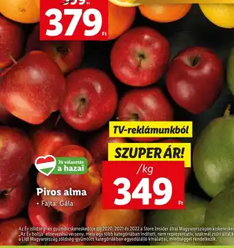 Lidl Piros alma 1 kg ajánlat