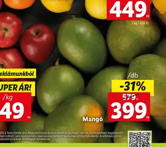 Lidl Mangó 1 db ajánlat