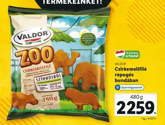 Lidl VALDOR Csirkemellfilé ropogós bundában 480 g ajánlat
