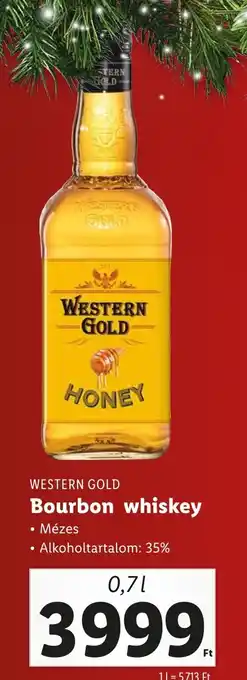Lidl WESTERN GOLD Bourbon whiskey 0,7 l ajánlat