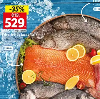 Lidl Friss, bőrös lazacfilé 100 g ajánlat