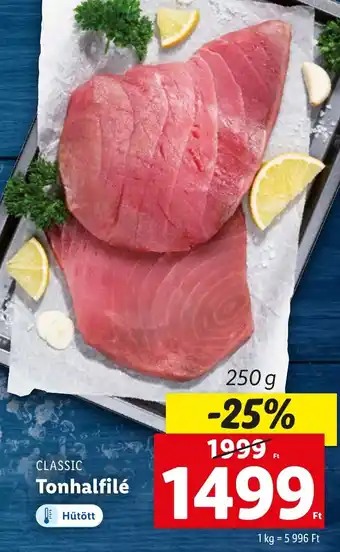 Lidl CLASSIC Tonhalfilé 250 g ajánlat