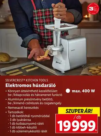 Lidl SILVERCREST KITCHEN TOOLS Elektromos húsdaráló 1 db ajánlat