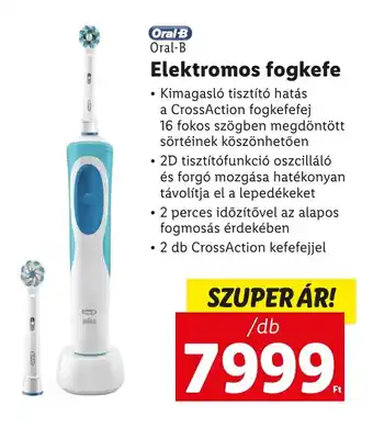 Lidl Oral-B Elektromos fogkefe 1 db ajánlat