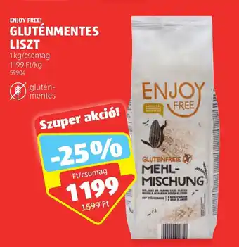 ALDI ENJOY FREE! GLUTÉNMENTES LISZT 1 kg ajánlat