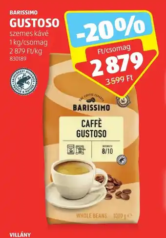 ALDI BARISSIMO GUSTOSO 1 kg ajánlat