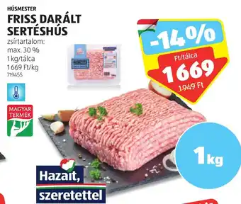 ALDI HÚSMESTER FRISS DARÁLT SERTÉSHÚS 1 kg ajánlat