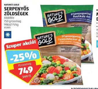 NATURE'S GOLD SERPENYŐS ZÖLDSÉGEK 750 g