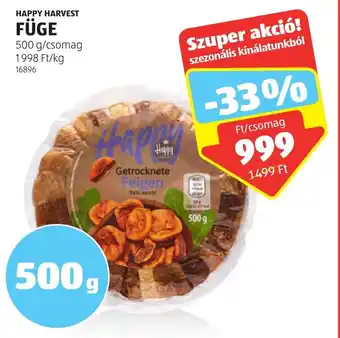 ALDI HAPPY HARVEST FÜGE 500 g ajánlat