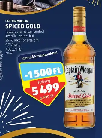 CAPTAIN MORGAN SPICED GOLD 0,7 l