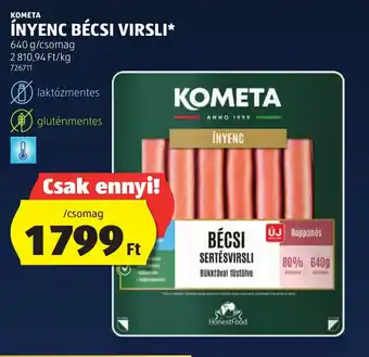 KOMETA ÍNYENC BÉCSI VIRSLI 640 g
