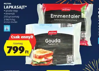 ALDI MILFINA LAPKASAJT 250 g ajánlat