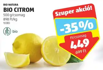 ALDI BIO NATURA BIO CITROM 500 g ajánlat