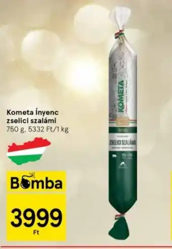 Tesco Kometa Ínyenc zselici szalámi 750 g ajánlat