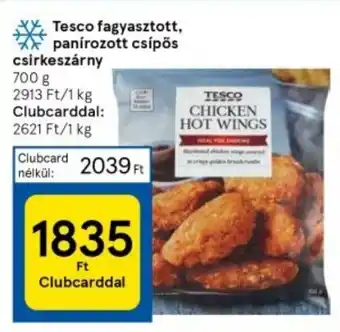 Tesco Tesco fagyasztott, panírozott csípős csirkeszárny 700 g ajánlat