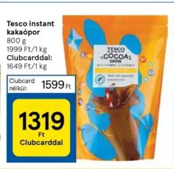 Tesco Tesco instant kakaópor 800 g ajánlat