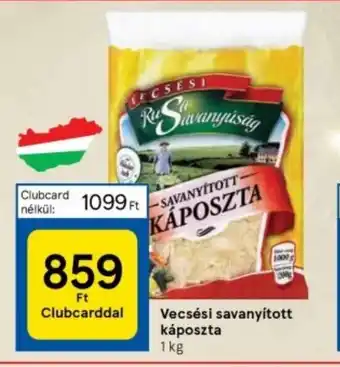 Tesco Vecsési savanyított káposzta 1 kg ajánlat