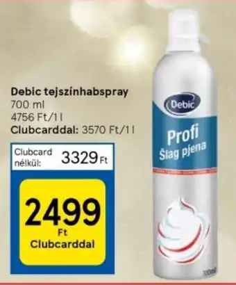 Tesco Debic tejszínhabspray 700 ml ajánlat