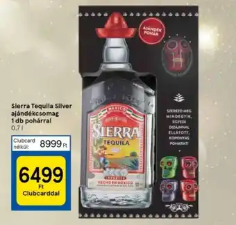 Tesco Sierra Tequila Silver ajándékcsomag 0,7l ajánlat