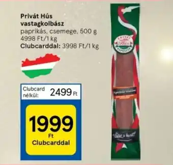 Tesco Privát Hús vastagkolbász 500g ajánlat