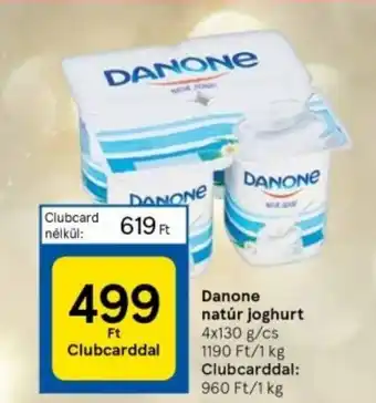 Tesco Danone natúr joghurt 4x130 g ajánlat