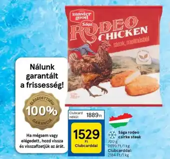 Tesco Sága rodeo csirke steak 700g ajánlat