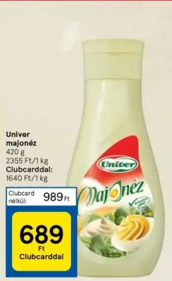 Tesco Univer majonéz 420 g ajánlat