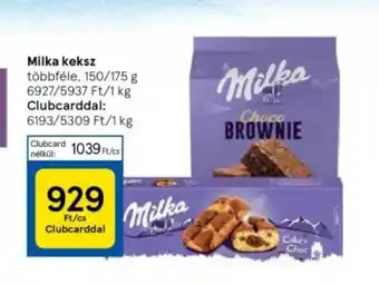 Tesco Milka keksz 175 g ajánlat