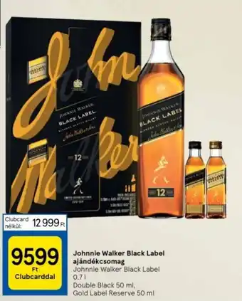 Tesco Johnnie Walker Black Label ajándékcsomag 0,7l ajánlat