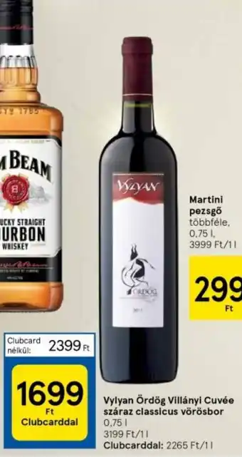 Tesco Vylyan Ördög Villányi Cuvée száraz classicus vörösbor 0,75l ajánlat