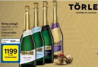 Tesco Törley pezsgő többféle, 0,75l ajánlat