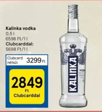 Tesco Kalinka vodka 0,5l ajánlat