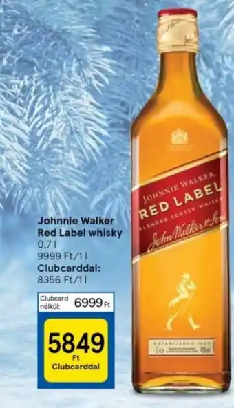 Tesco Johnnie Walker Red Label whisky 0,7l ajánlat