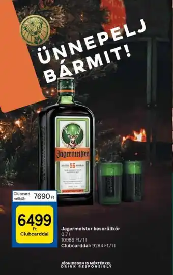 Jagermeister keserűlikőr 0,7l