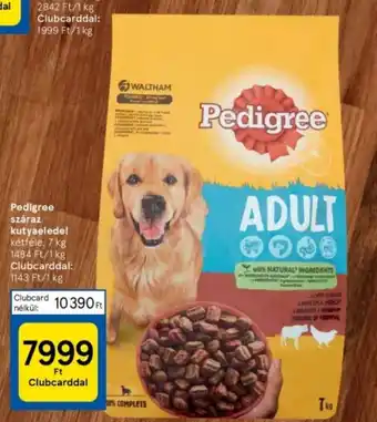Tesco Pedigree száraz kutyaeledel 7 kg ajánlat