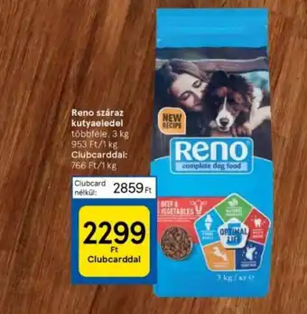 Tesco Reno száraz kutyaeledel 3 kg ajánlat