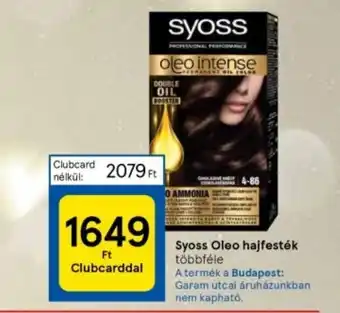 Tesco Syoss Oleo hajfesték ajánlat