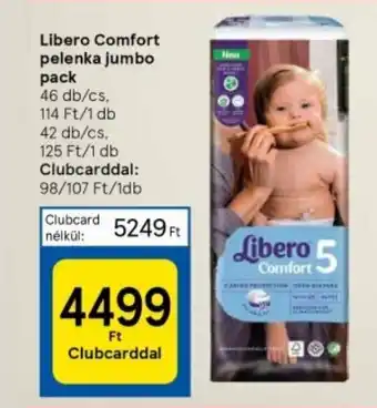 Tesco Libero Comfort pelenka jumbo pack ajánlat