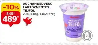 Auchan AUCHAN KEDVENC LAKTÓZMENTES TEJFÖL 330 g ajánlat