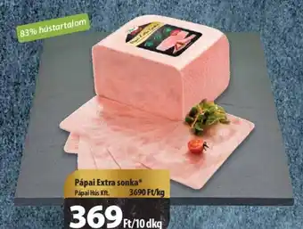 Coop Pápai Extra sonka 10dkg ajánlat